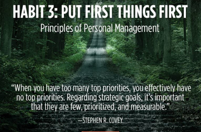 Picture of [Topic 5] 7 Habits : Put First Things First (Habit 3)