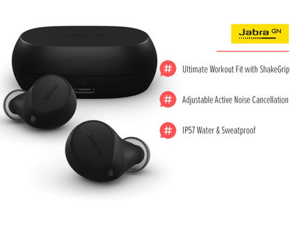 Picture of Jabra Elite 7 Active / Elite 65t True Wireless Earbuds Bluetooth Earphone with Active Noise Cancellation TWS & ShakeGrip Technology