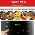 Picture of Warhom 4.5L Large Capacity Mechanical Air Fryer ABS Non-Stick Pan Multifunction oil-free electric fryer household fries machine for Kitchen With plug 3 pin