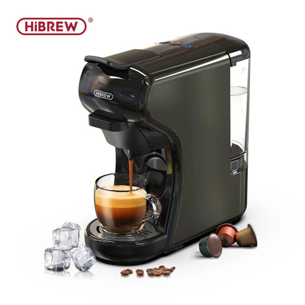 Picture of Hibrew 4in1 Multiple Capsule Coffee Machines 19 Bar Hot /Cold Espresso Machine Fit Nespresso&Dolce Gusto&Coffee Powder&ESE pod&K-cup adapter coffee machine full automatic