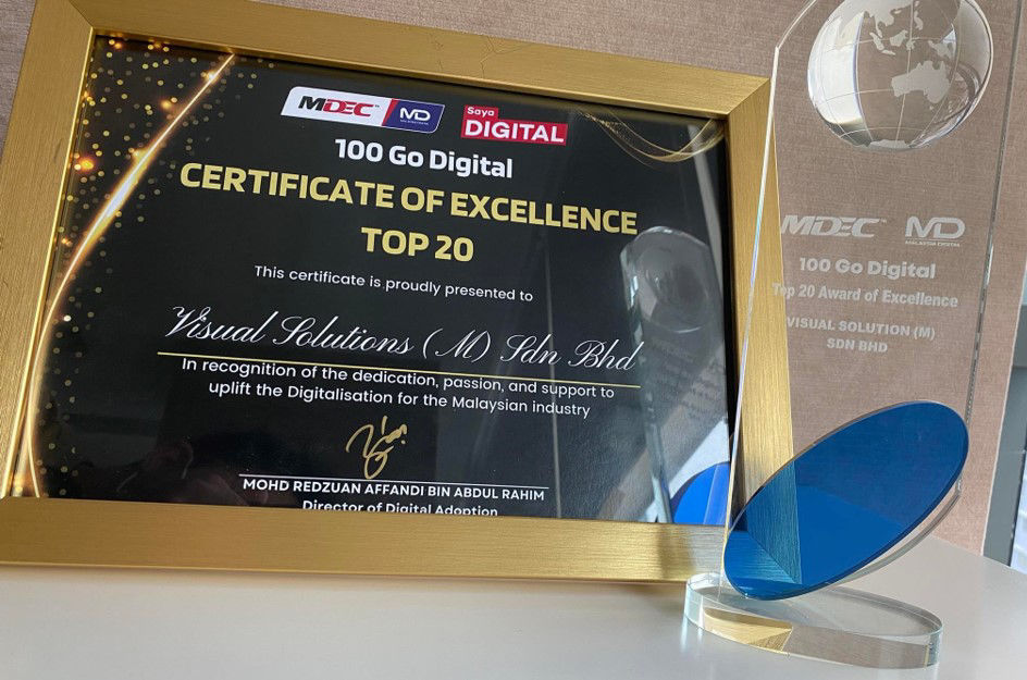 Picture of MDEC 100 Go Digital Award Of Excellence : Top 20 Technology Solution Providers (TSP)