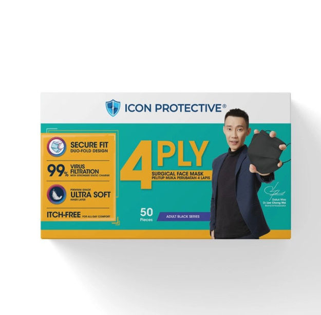 Picture of Icon Protective 4 Ply Surgical Face Mask Series (50pcs)