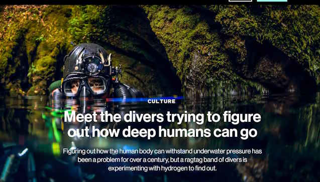 Picture of Meet the divers trying to figure out how deep humans can go (Part 1)