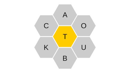Picture of How many words can be formed using these letters?