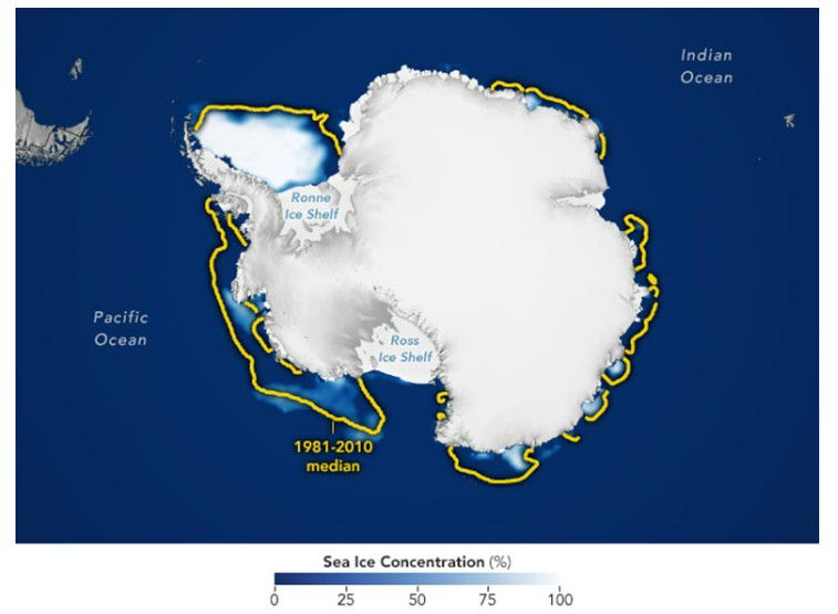 Picture of Antarctica on Thin Ice: Satellite Data Reveals 2025’s Stunning Sea Ice Collapse