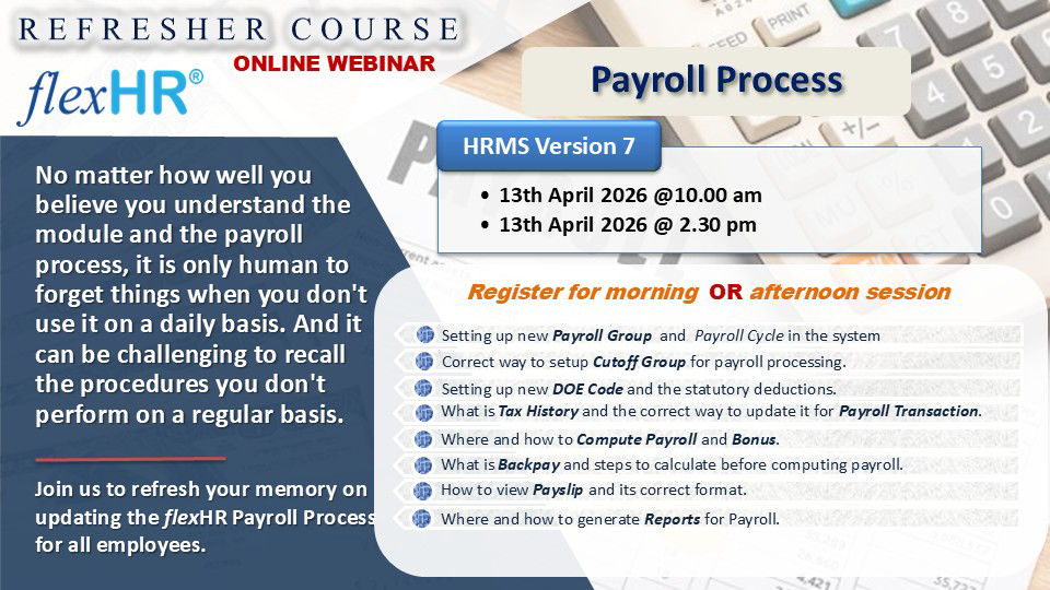 Picture of Registration : Online Refresher Course April 2026 (Payroll Process)
